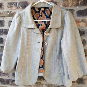 Gray wool jacket