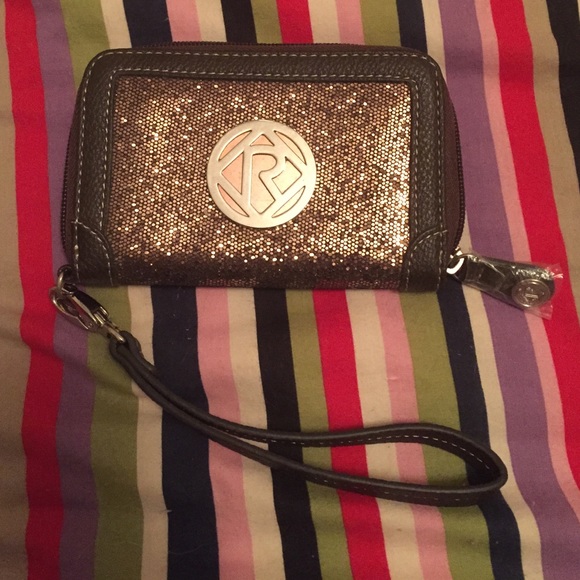 NWOT brown sparkle wallet