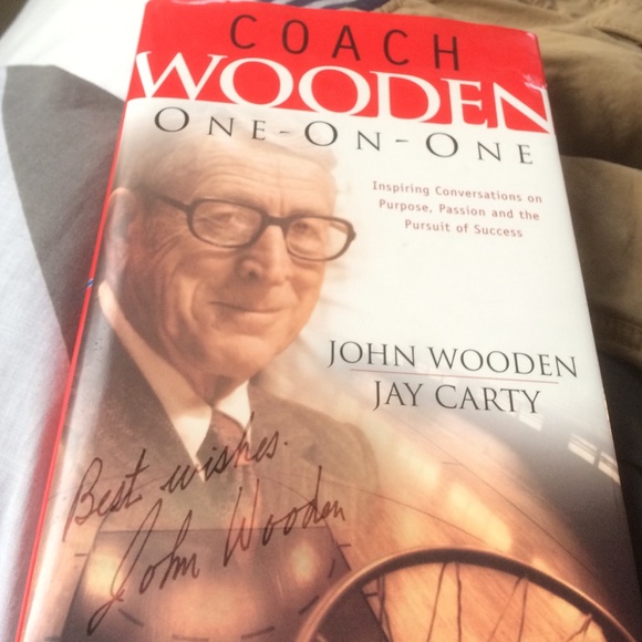 John wooden signed book