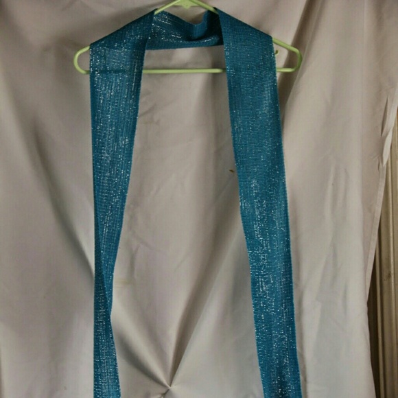Blue sparkly scarf