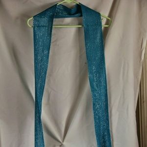 Blue sparkly scarf