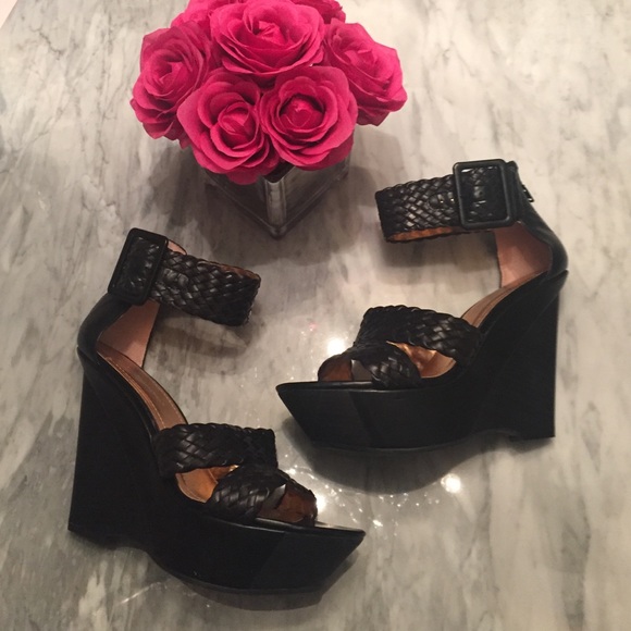 BCBGeneration Zip-back Braided Wedges. Sz.9 NEW - Picture 2 of 4