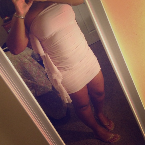 Light pink semi formal dress