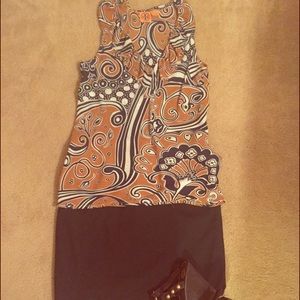 💋 Tory Burch 😍 Brown Ruffle Top 🎀