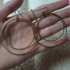 Gold hoop earrings