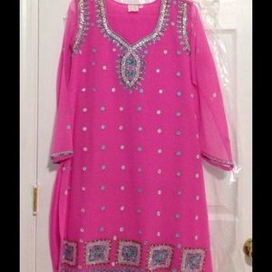 salwar kameez in pretty pink