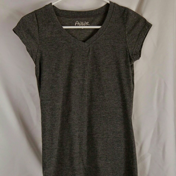 Dark Gray v-neck