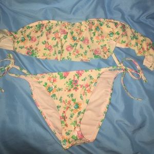 Flower swimsuit top