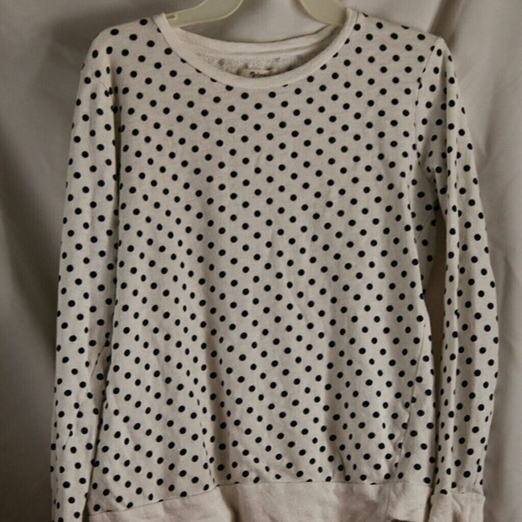 Black and white polka dot sweater