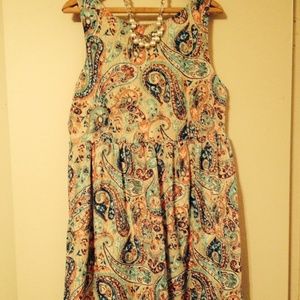 Colorful flowy dress