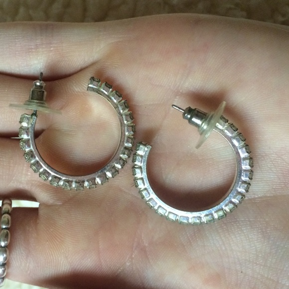 Rhinestone hoops - Picture 2 of 2