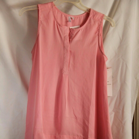 Pink tank top blouse