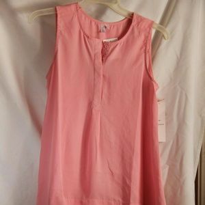 Pink tank top blouse