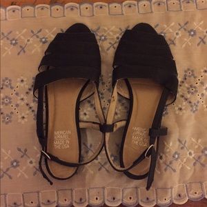 American Apparel cut out sandals