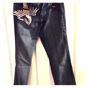 Detailed designer jeans