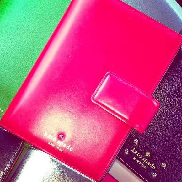 Kate Spade Red Debra Tudor Snap Planner REDUCED!!