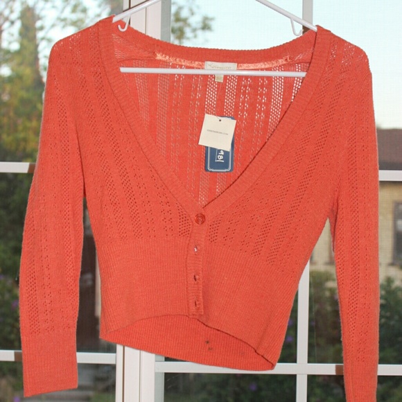 Forever 21 Sweaters Tangerine Orange Cardigan Poshmark