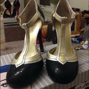 Oh Deer Brand t-strap heels