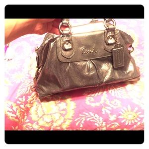 Coach handbag 100% authentic metallic