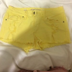 Yellow shorts
