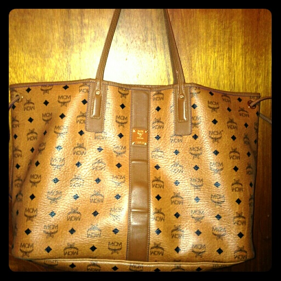 100% Authentic Large MCM reversible tote..