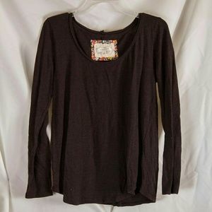 Black long sleeve top