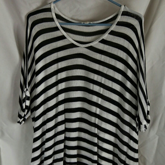 Knitted striped blouse