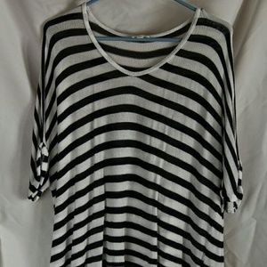 Knitted striped blouse