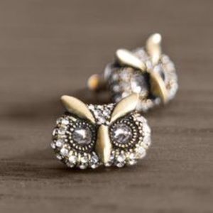 Fossil owl ring