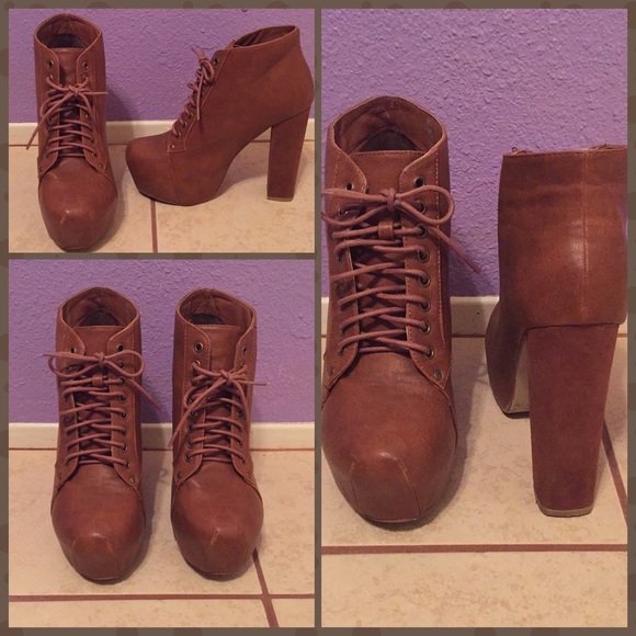 Chunky Heels with laces