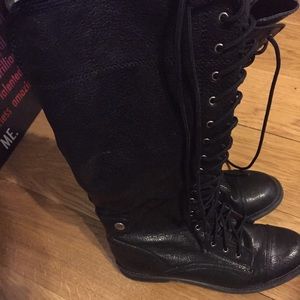 Leather boots