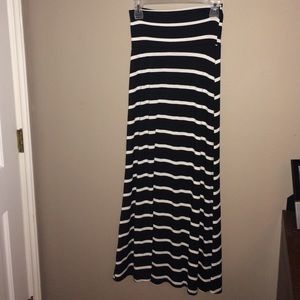 Black and White Maxi Skirt