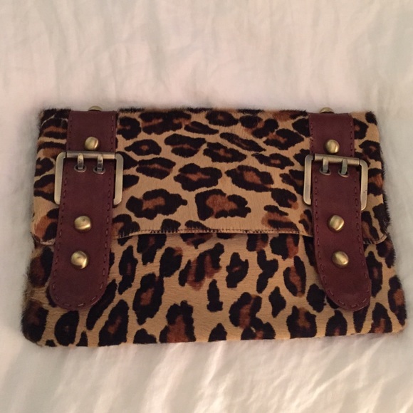 Carla Mancini Leopard Clutch