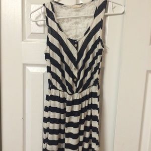 Striped Casual Lace Dress