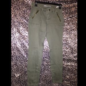 Old Navy Green khaki RockStar jeans