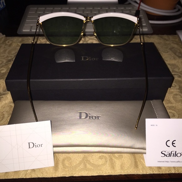 Authentic Dior Metal Rectangular Sunglasses - Picture 2 of 3