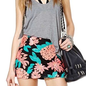 Nastygal blossom sequin skirt small w/tags