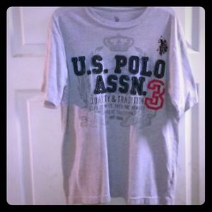 Polo grey mens t-shirt