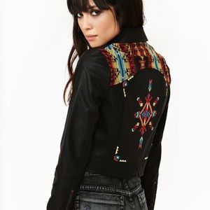 Nasty Gal Aztec Moto Jacket