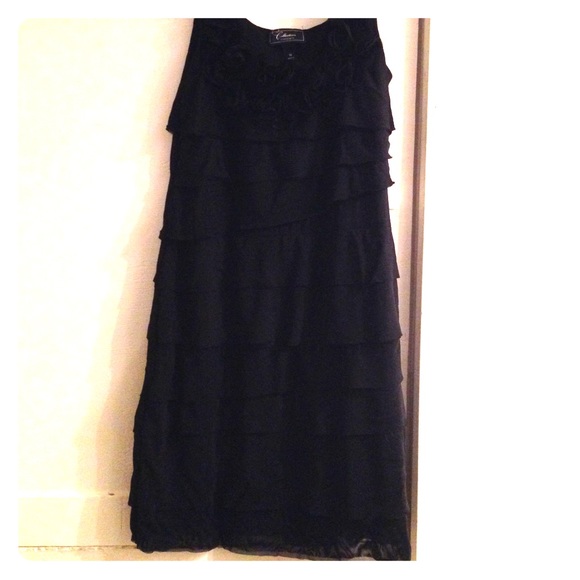 Black layered dress