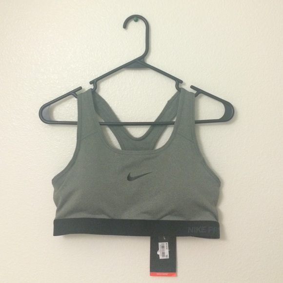 Nike Pro Grey Sports Bra