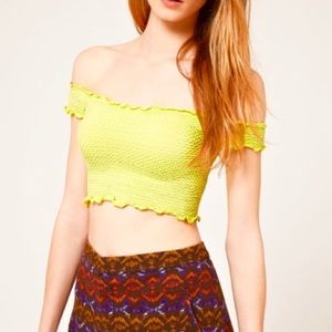 Free People Key Lime Crop Top