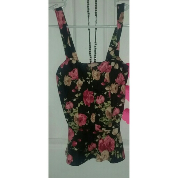 Floral Peplum