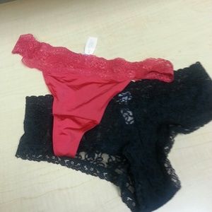 Pair of panties,  Thong & Hiphugger $2x15.00