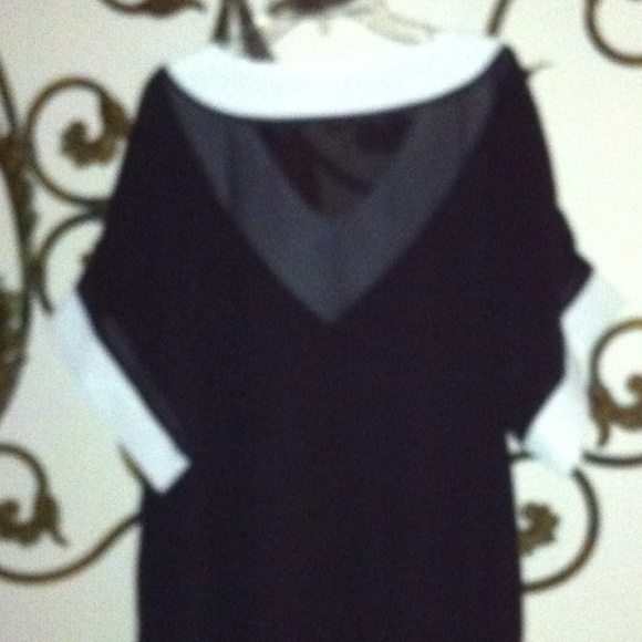 BLACK TUNIC TOP/DRESS.   NEW - Picture 4 of 4