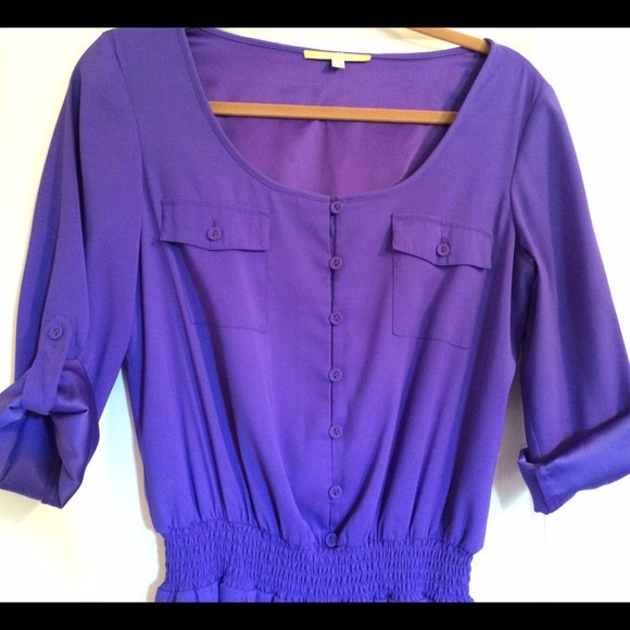NOT SELLING BUT LOOKING! Purple-blue GB dress 8/10 - Picture 2 of 3