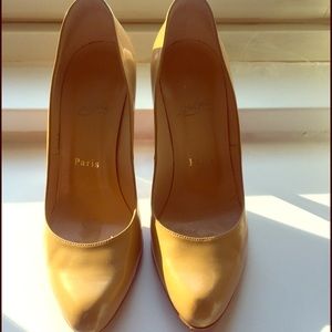 Christian Louboutin Camel Color Pumps