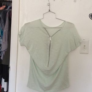 Zara shirt with zip up back