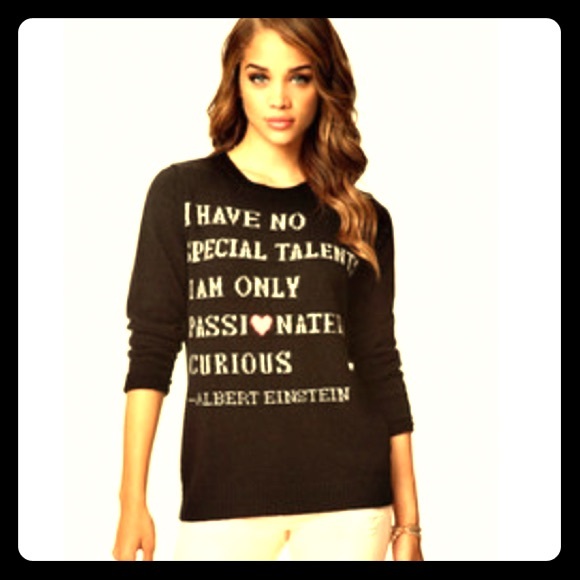 Einstein Quote Sweater
