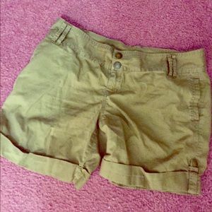 Khaki cargo shorts